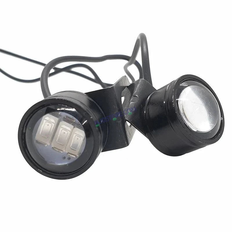 HJG LED Eagle Eye Lamp DRL Strobe Light with Flashing Handle Light Red & Blue Universal for Motorcycle - HJGstore.com