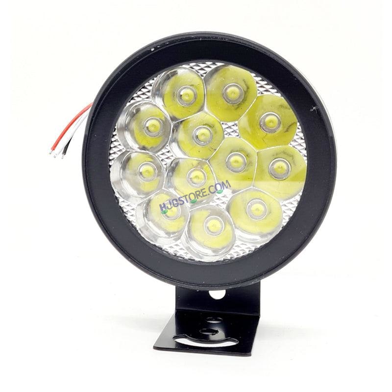 HJG 12 LED Cap Fog Lights for Bikes and Cars High Power, Heavy Clamp and Strong ABS Aluminum (12 led cap, 1pc) - HJGstore.com