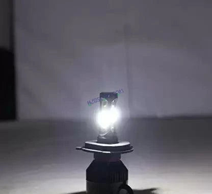 HJG M4 4 Side H4 LED Headlight Bulb with Cooling Fan Head lamp Conversion Kit for Bike Car SUV and Motorcycles (55W, White) - HJGstore.com