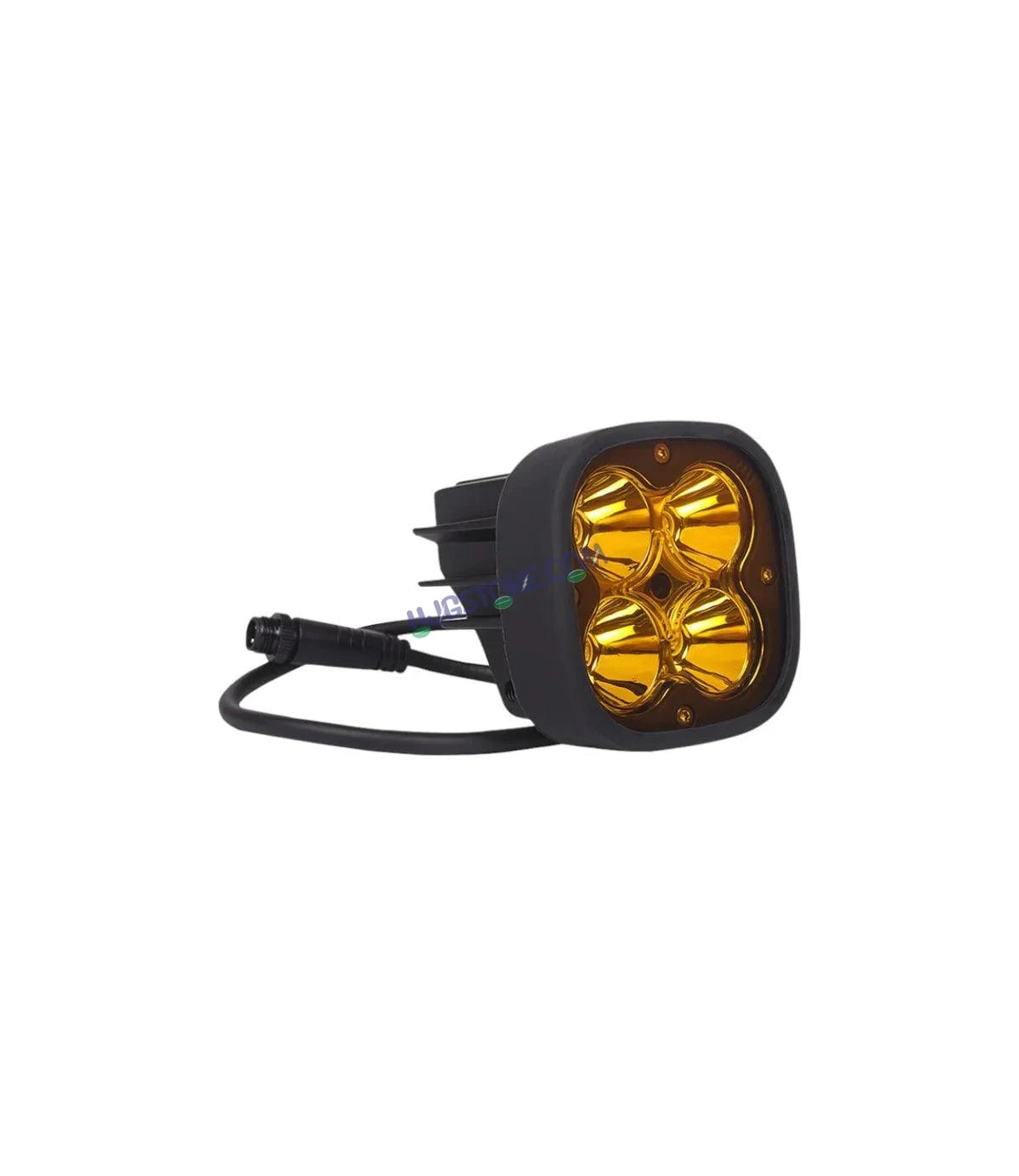 Original HJG 4x4 LED with Brightness Controller Switch Fog Light: 120W-12V White, Yellow Filter Cap - HJGstore.com