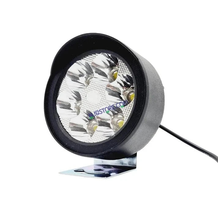 HJG 6 LED Yellow Fog Lights for Bikes and Cars High Power, Heavy clamp and Strong ABS Plastic. (6 led Cap Set with Switch) Yellow Only with Flash Mode - HJGstore.com