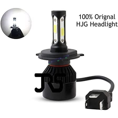 HJG M4 4 Side H4 LED Headlight Bulb with Cooling Fan Head lamp Conversion Kit for Bike Car SUV and Motorcycles (55W, White) - HJGstore.com