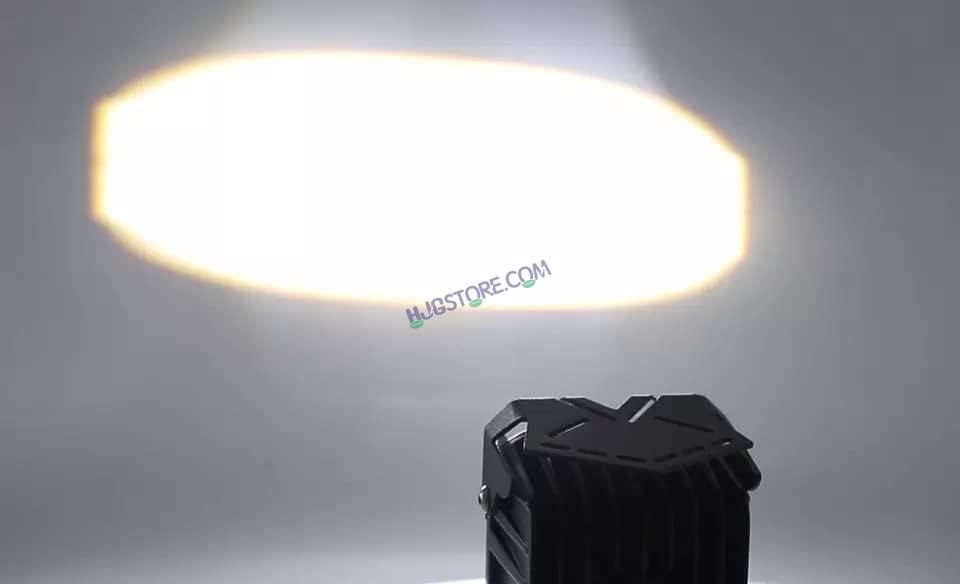 HJG Double Lens Dual Tone Fog Light with Smart LED 12-80W with Universal Fit for All Cars and Bikes (Hjg Original) - Yellow/ White - HJGstore.com