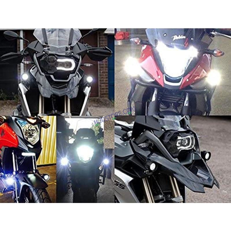 HJG U5 CREE LED Driving Fog Light in Aluminum Body with Switch for All Motorcycles, ATV and Bikes and Cars (15W, White Light, 2 PCS) - HJGstore.com