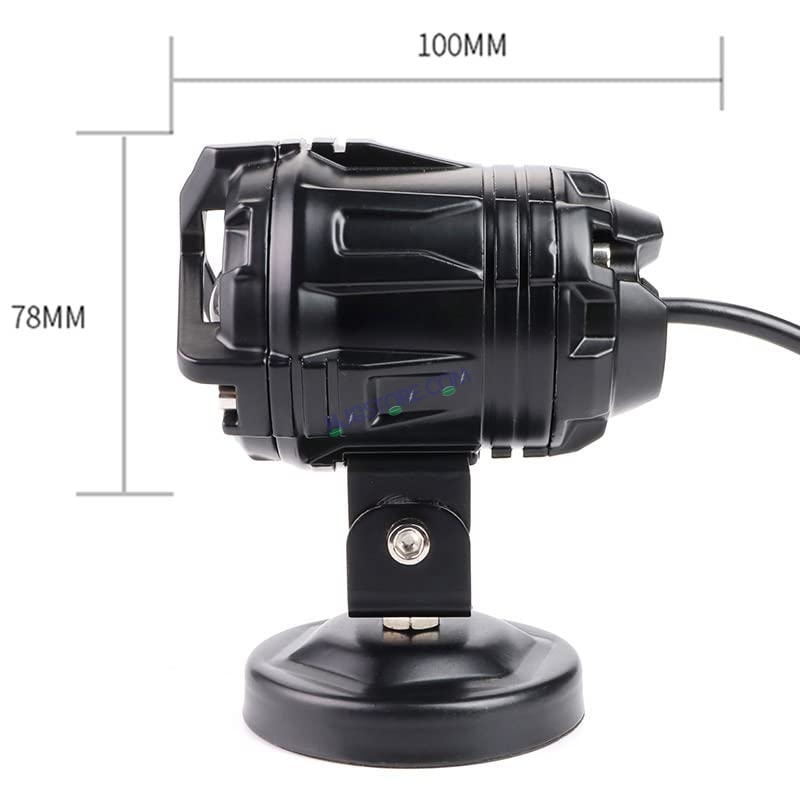 HJG Mercedes Y Lens Foglight with Wiring Harness Kit Ultra Wide Dual Intensity LED Driving Fog Lights White/Yellow (2*45W = 90W Total) Universal For All Cars & Bikes With Wiring Harness Kit - HJGstore.com