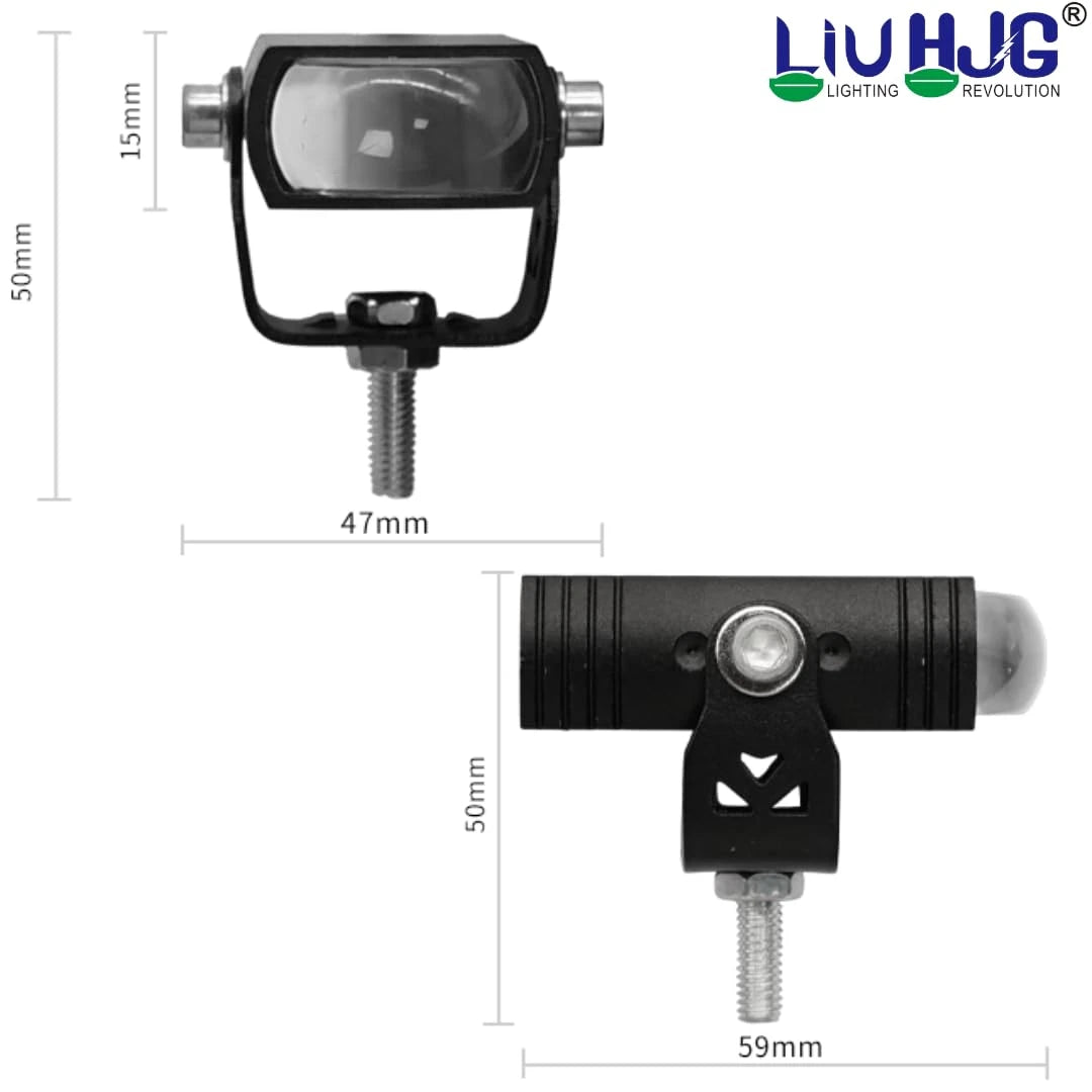HJG LIU HJG Original Waymaker 8 LED New Model Slim Drive Grille Fitting Dual Colour Fog Light Mini Drive Light Version 4 And Wiring With Canbus For All Cars and Motorcycles (8Pcs) HJG Waymaker Foglight HJG New Model 8 LED with Canbus Wiring Harness Kit - HJGstore.com