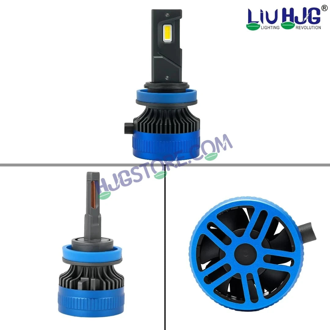 HJG 120W H7 2pc LED Headlight Bulbs H7 Adjustable Holder LED Bulb AC/DC Headlight White 6500K 120W Headlight Bulbs for Bike Car LED Light H7 Socket LED Beam Headlight 12V/24V for Bike/Car, LIU HJG 120W H7 Socket Bulbs Pack of 2, H7 Socket - HJGstore.com