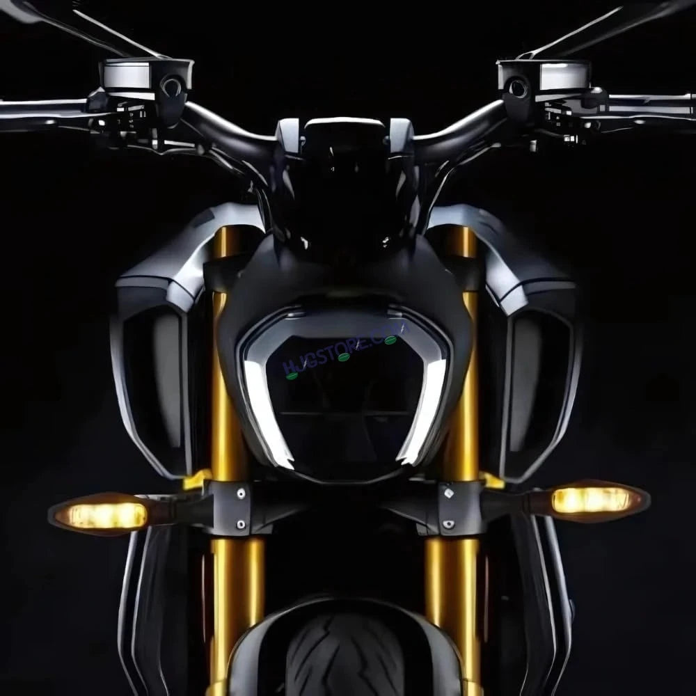 HJG Indicator Carbon Fibre Waterproof Flexible Blinker Bright LED Indicators Universal For All Bike Models Motorcycle Turn Signal Lights HJG Carbon Fibre Indicator, Pack of 2 - HJGstore.com