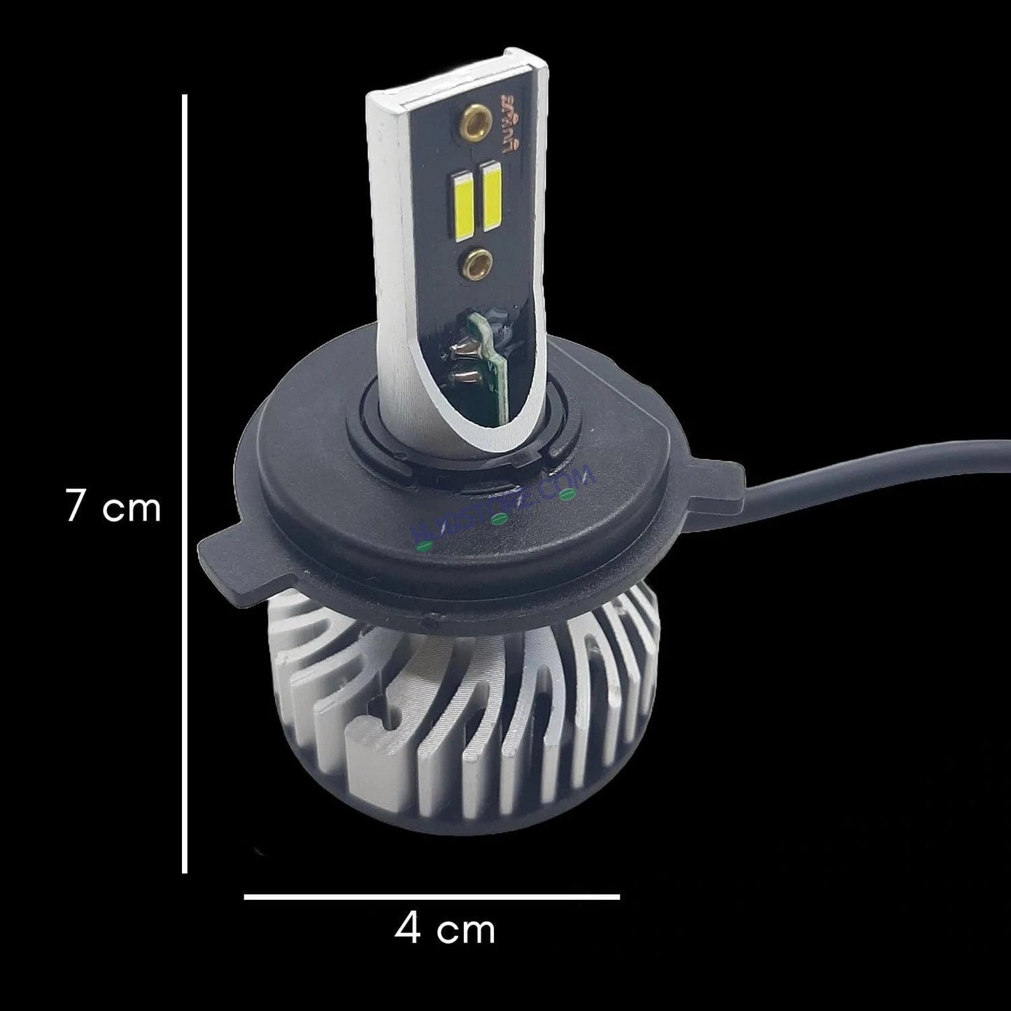 HJG M2 30W AC/DC H4 Headlight LED Bulb 30W LIU HJG M2 30W AC/DC Head Light Lamp H4 LED Mini Projector Lens with Fan for Bike Bulb 4500LM Conversion Kit Hi/Lo Beam Headlight 12V/24V for Motorcycle, Set of 1, White Hi/Lo - HJGstore.com