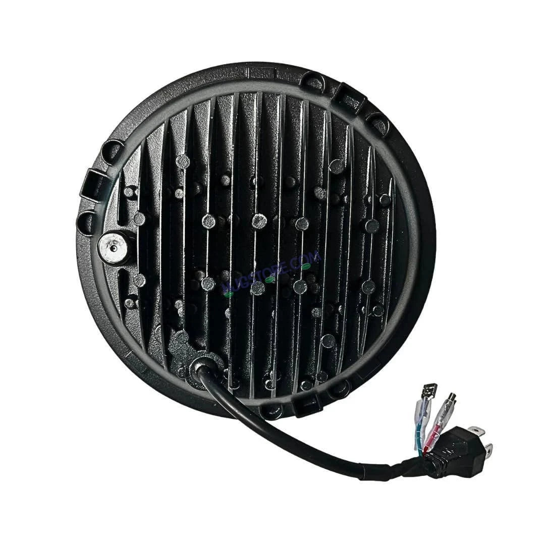 HJG 7 Inch RGB LED Headlight Assembly | 75-120W CREE/Osram | Multicolor Compatible with Royal Enfield, Jeep, Thar, Gypsy - HJGstore.com