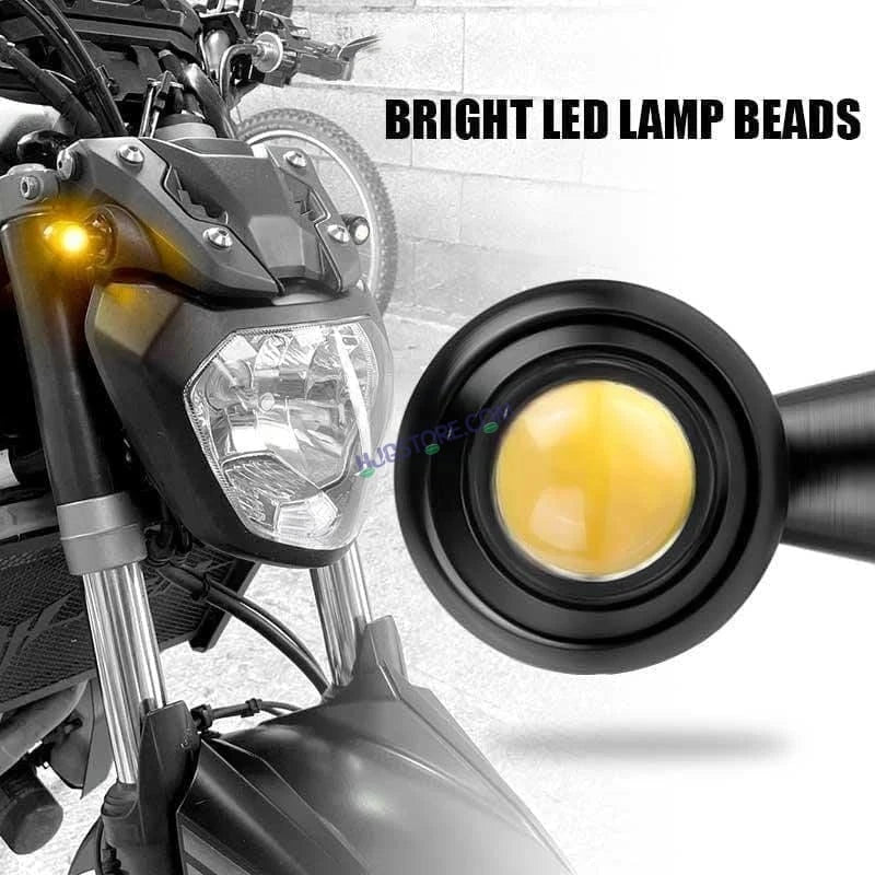 HJG Bullet Shape Turn Signal Lights Indicator Universal for All Bikes Models Turn Signal Lights Motorcycle 4pc - HJGstore.com
