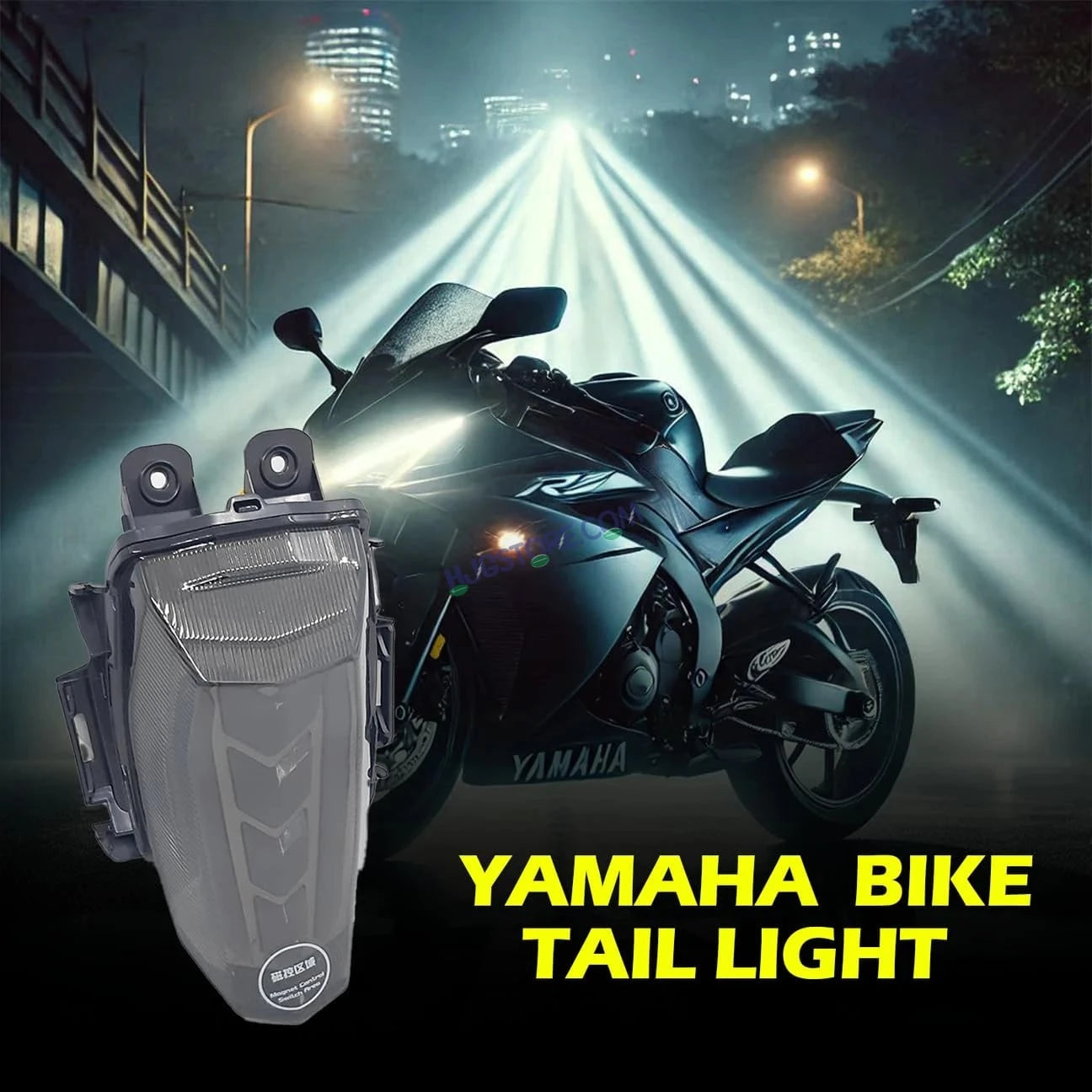 HJG R15 Tail Light Assembly Arrow Multicolor Bike Tail Light Brake Light Indicator Light in 1 Motorbike LED for Yamaha R15 V3, R15 V4, R15 M, MT 15 (12 V, 12 W) LIU HJG Arrow Tail Light Assembly R15 V4, R15 M, MT 15, Pack of 1 - HJGstore.com