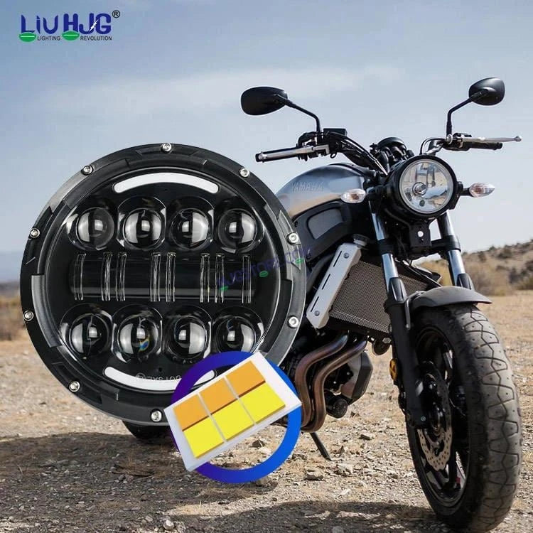 HJG 7 Inch 7 Inch Led Headlight For Land Rover Defender Accessories Halo Led Lights For Royal Enfield Thar 231053 2 - HJGstore.com