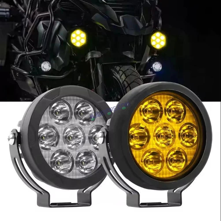 HJG Spare Yellow Filter Cap Cover for 7 LED 140W Round CREE / 9 LED 180W Round CREE Fog Light Yellow Filter Cover Auxiliary Light For All Motorcycles Yellow Filter Cap (Pack of 1) HJG Round Yellow Filter Cover for 7 LED 140W 9 LED 180W Fog Light - HJGstore.com