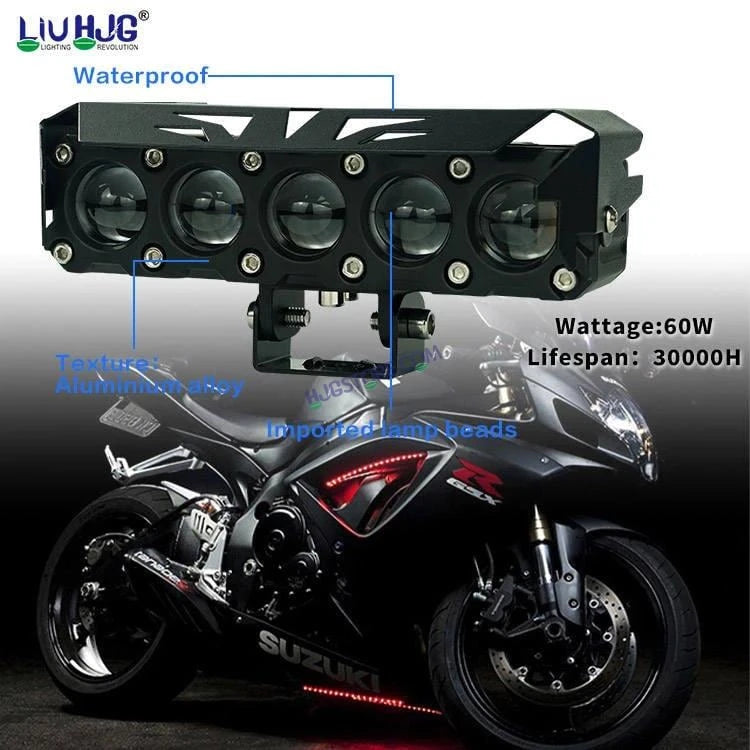 HJG Future Eyes 5 Lens 150W 5 Lens MEGA DRIVE Fog Light For Bike/Car/Thar/Jeep ( Cool White, 75W each * 2 = 150W Total ) - Pack of 2 Future Eyes 5 Lens - HJGstore.com