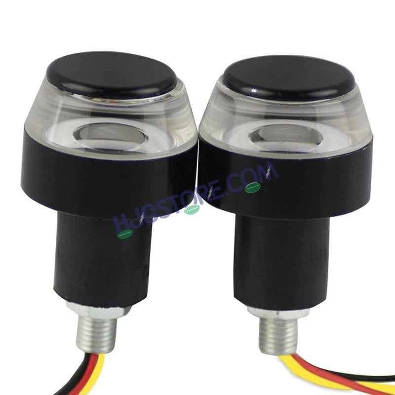HJG Handle Light White/Yellow Motorcycle Handlebar Light White Yellow Bike Turn Signals Waterproof Flexible Blinker Bright LED Handlebar Light Universal For All Bike Models Motorcycle Handle Light LIU HJG Handle Light, Universal for All Bikes, Pack of 2 - HJGstore.com