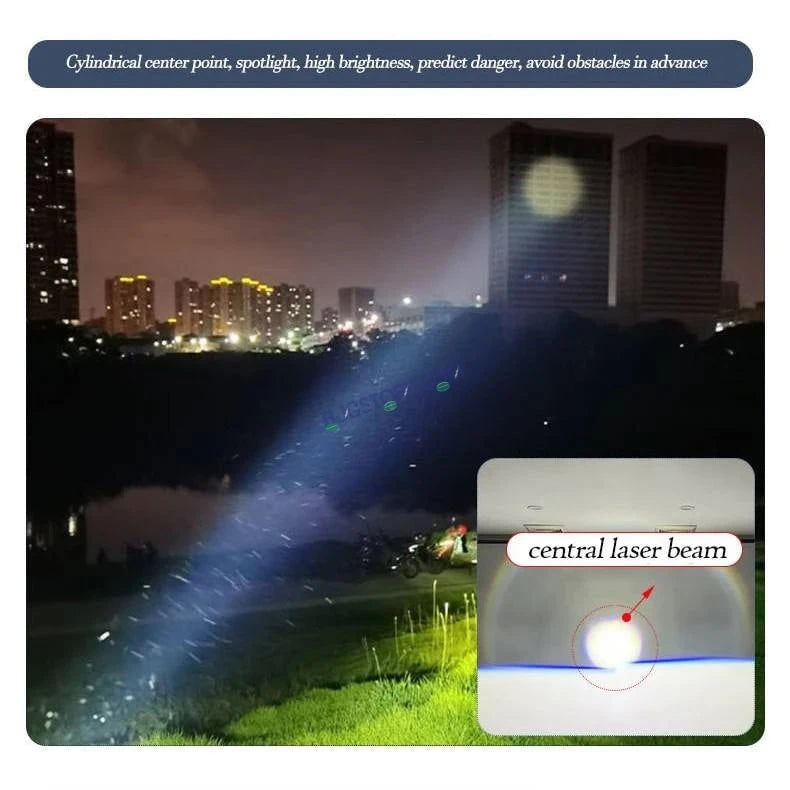 HJG 3 Inch Bi LED Car Projector 140W H8/H9/H11/H16 Foglight with Laser Spot and Wide Spread Red DRL/White/Yellow/Warm White Light 140W Foglight Ultra Wide Dual Intensity LED Driving Fog Lights 3000K/4300K/6500K Universal For All Cars & Bikes H8/H9/H11/H16 - HJGstore.com