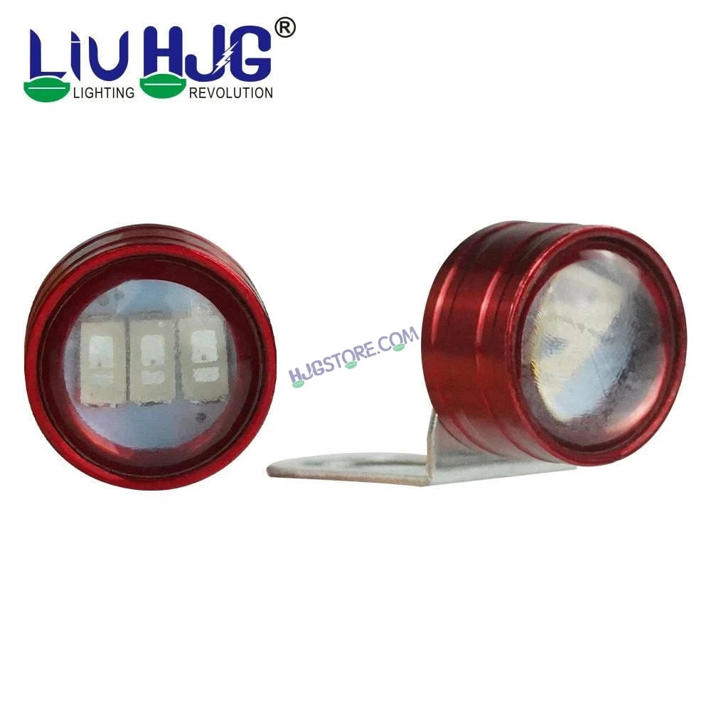 HJG Red Strobe Light with Flashing Handle Light Red & Blue Universal for Motorcycle, Car, SUV Set of 2 Strob Light HJG, Red - HJGstore.com