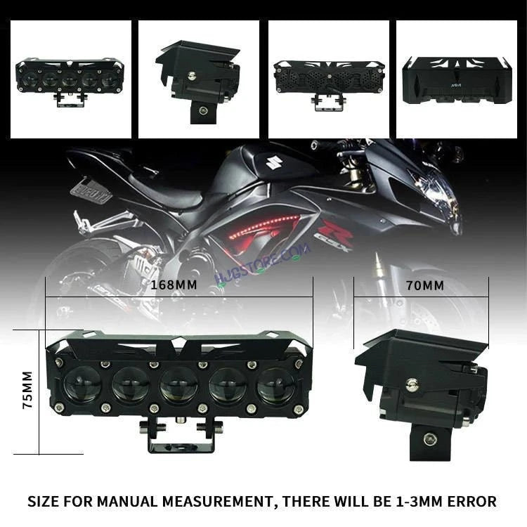 HJG Future Eyes 5 Lens 150W 5 Lens MEGA DRIVE Fog Light For Bike/Car/Thar/Jeep ( Cool White, 75W each * 2 = 150W Total ) - Pack of 2 Future Eyes 5 Lens - HJGstore.com