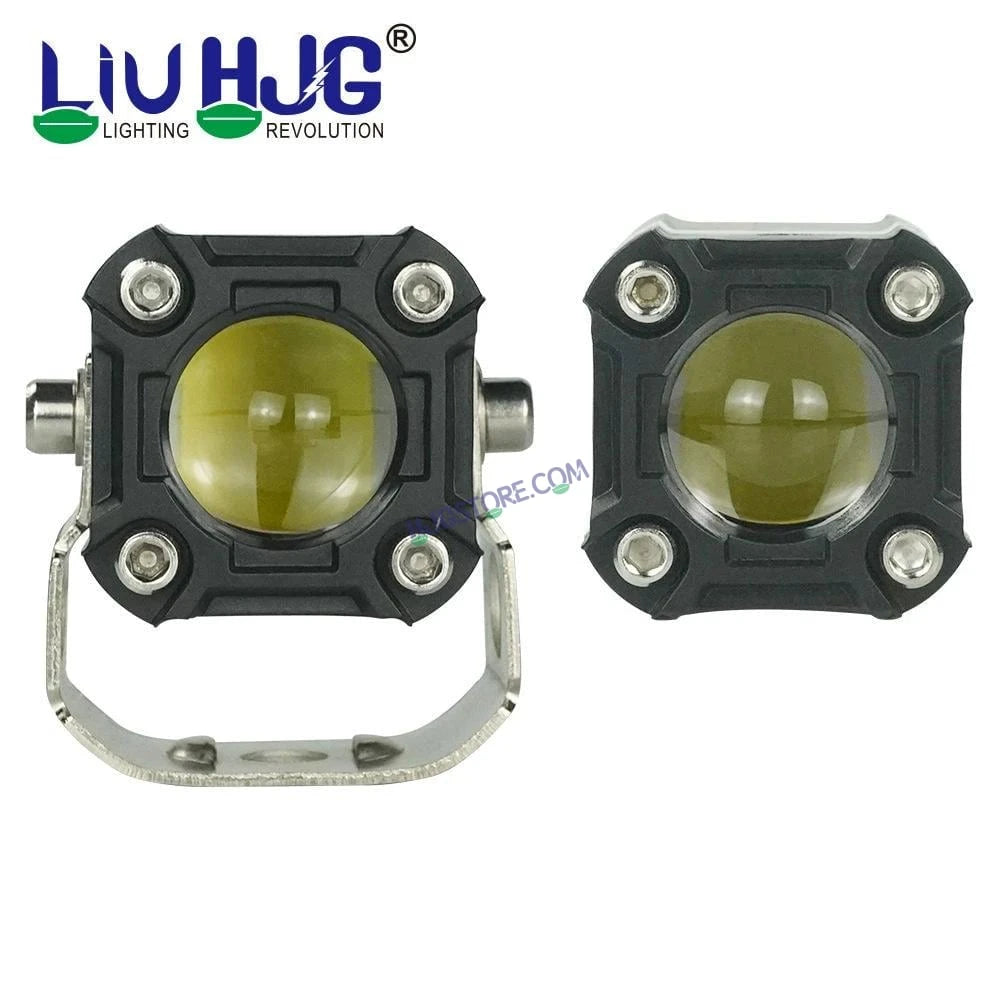 HJG Mini Drive 80W with Red DRL Mini Drive Light Red Devil Eye Light Multiple Connecting Red Yellow White Color - HJGstore.com