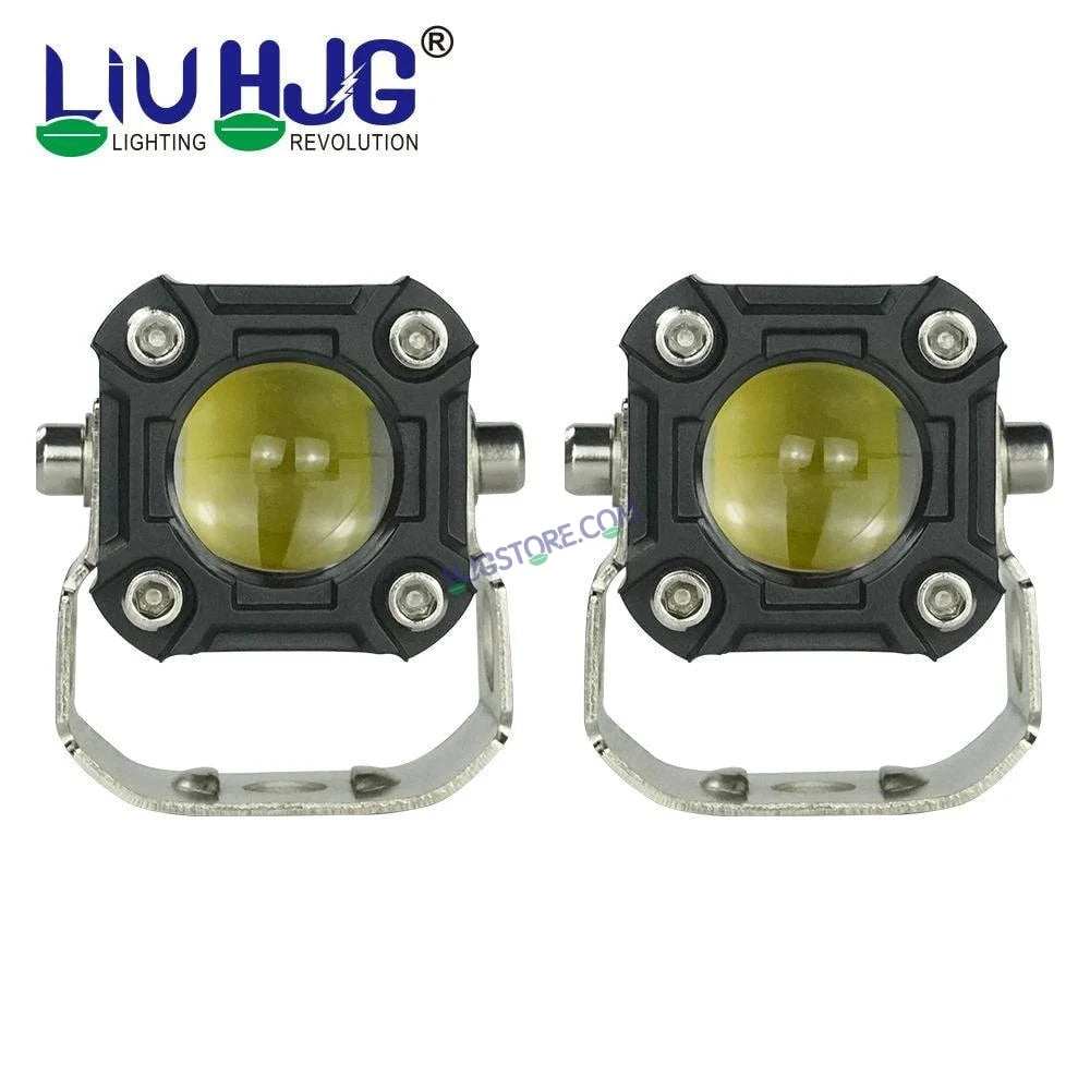 HJG Mini Drive 80W with Red DRL Mini Drive Light Red Devil Eye Light Multiple Connecting Red Yellow White Color - HJGstore.com