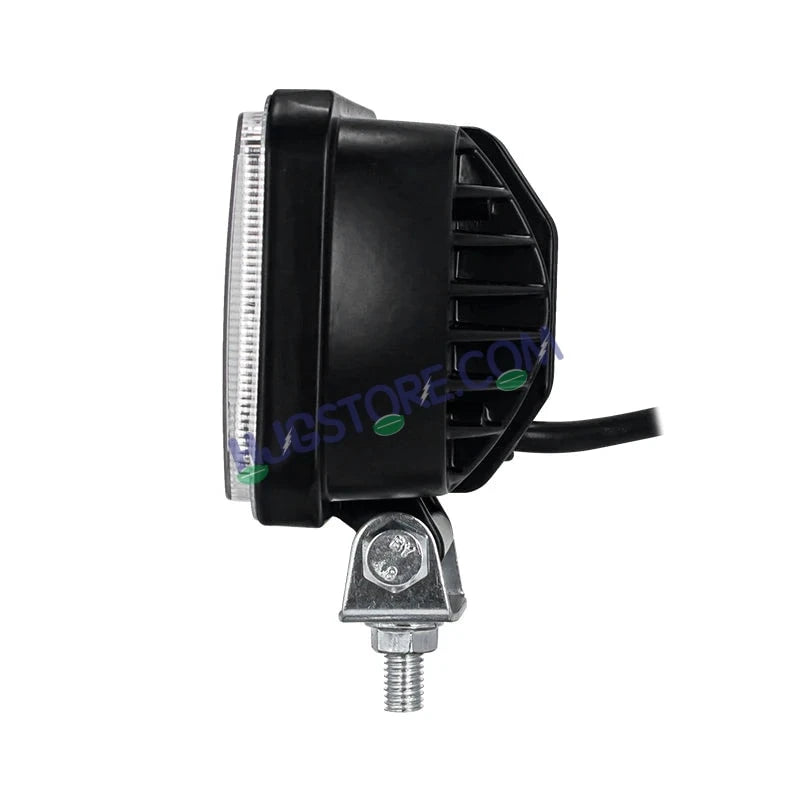 HJG W11 4x5" Classic Square Foglight Headlight 4x5 Inch Foglight White/Yellow DRL Dual LED Foglight Amber/White DRL White Light Foglight Ultra Wide Dual Intensity LED Driving Fog Lights Universal For All Cars & Bikes LIU HJG Classic W11 4x5 Inch Fog - HJGstore.com