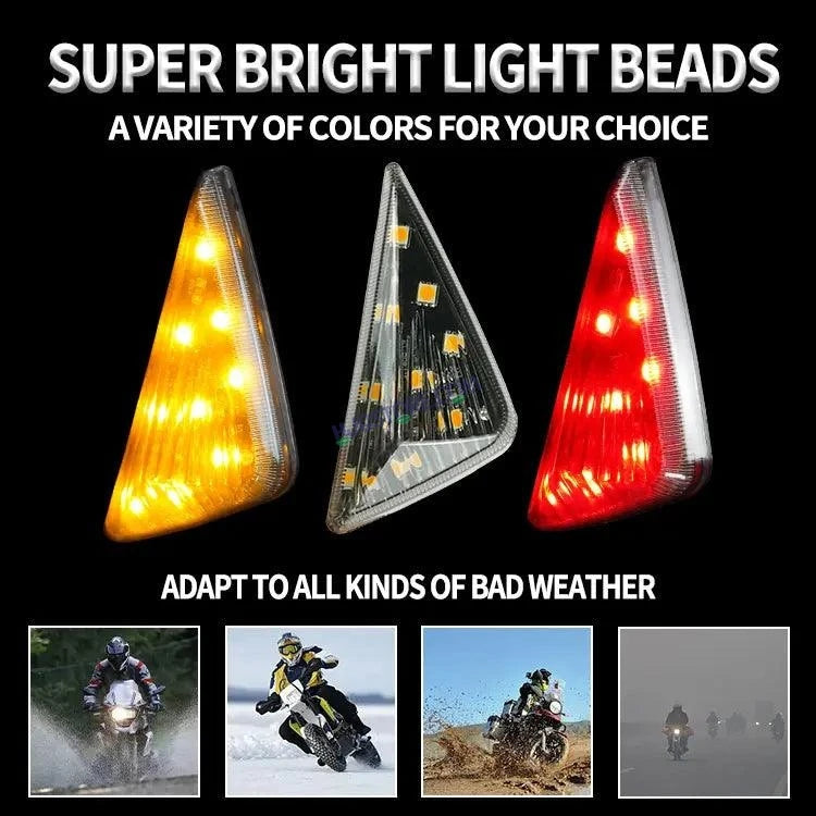 HJG R15 Indicator Waterproof Flexible Blinker Bright LED Indicators Universal For All Bike Models Motorcycle Turn Signal Lights HJG Indicator with DRL R15 Indicator - HJGstore.com