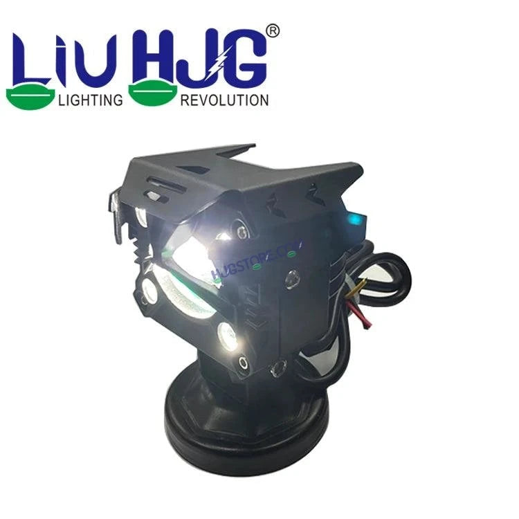 HJG P24 Lens Foglight NEW MEGA DRIVE Fog Light For Bike/Car/Thar/Jeep ( Cool White, 60W each * 2 = 120W Total ) - Pack of 2 P24 HJG Foglight with Multi DRL - HJGstore.com
