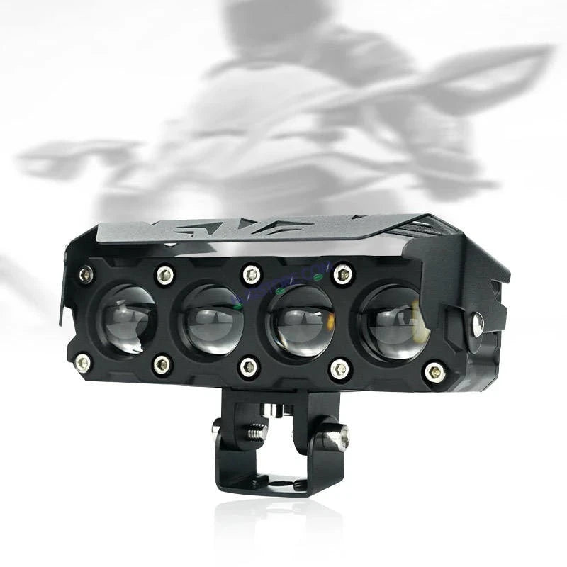 HJG Future Eyes 4 Lens 120W 4 Lens MEGA DRIVE Fog Light For Bike/Car/Thar/Jeep ( Cool White, 60W each * 2 = 120W Total ) - Pack of 2 Future Eyes 4 Lens - HJGstore.com
