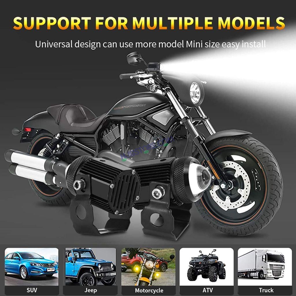 HJG Mini Drive Fog Light with Universal Fit for All Cars and Bikes (Hjg Original) - Yellow/ White - HJGstore.com