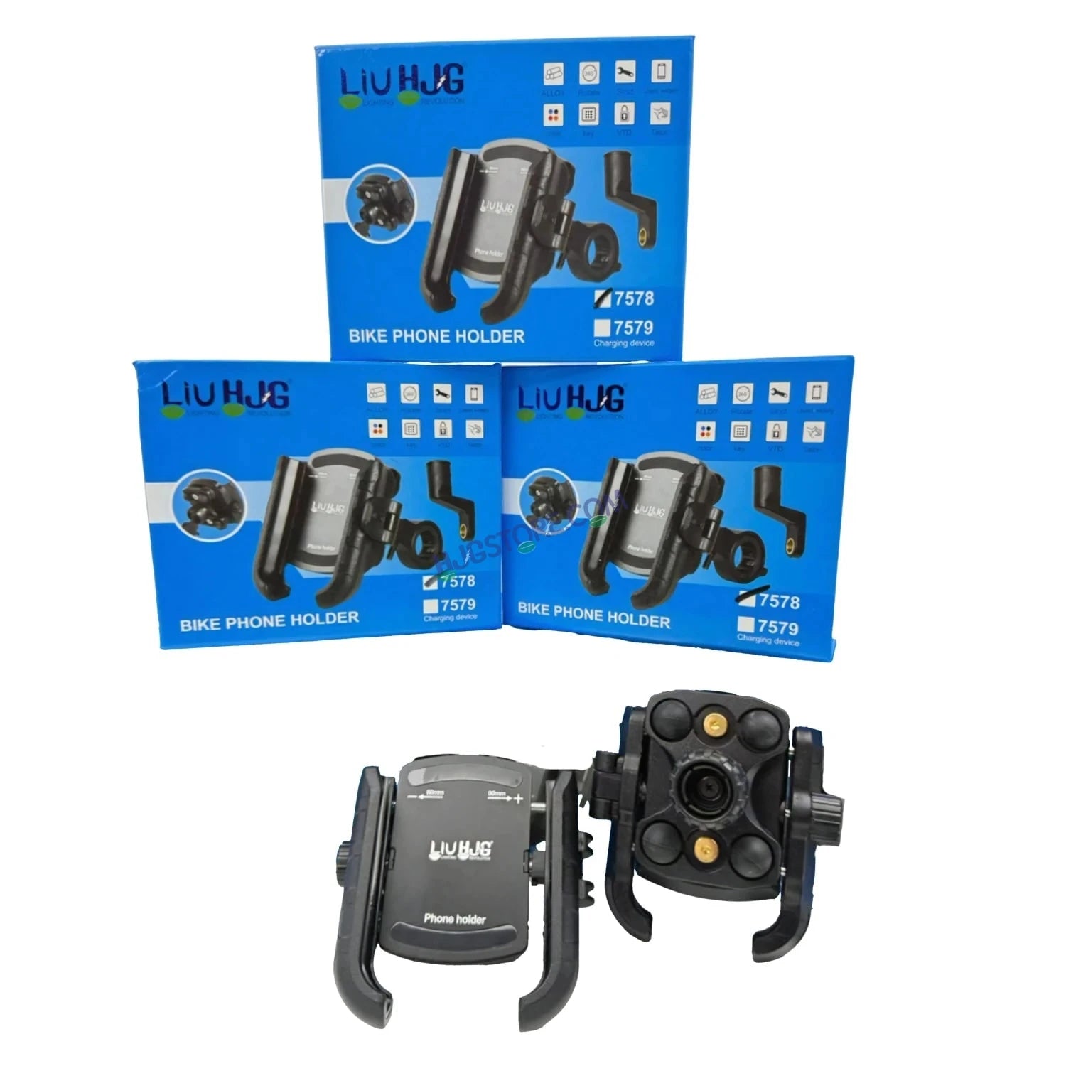 HJG Compact Pro 7578 Shockproof Mobile Holder with Jaw Grip Damper Anti Vibration for Bike, Two Wheelers Universal HJG Mobile Holder Pro Spider Anti-Shake Anti-Theft Zero Vibration Shockproof Mobile Holder 4 Vibration Proof Ball Joints LIU HJG Holder - HJGstore.com