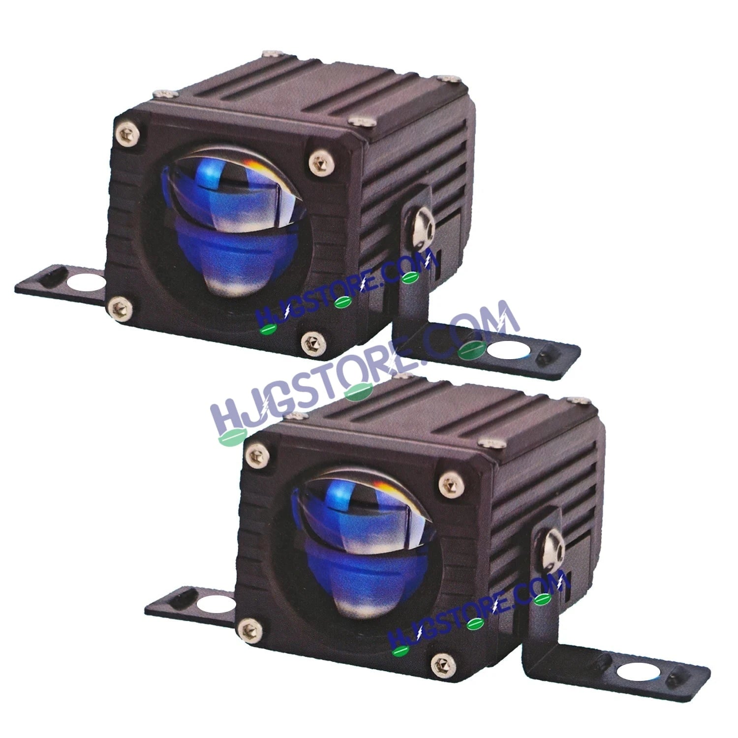 HJG Blaze 1 Lens Waymaker Pro 80W Blaze 1 Lens Foglight New Model LED Foglight with Laser Spot and Wide Spread Red DRL/White/Yellow 80W Foglight Ultra Wide Dual Intensity LED Driving Fog Light 3000K/6500K Universal For All Cars & Bikes LIU HJG Blaze 1 Fog - HJGstore.com