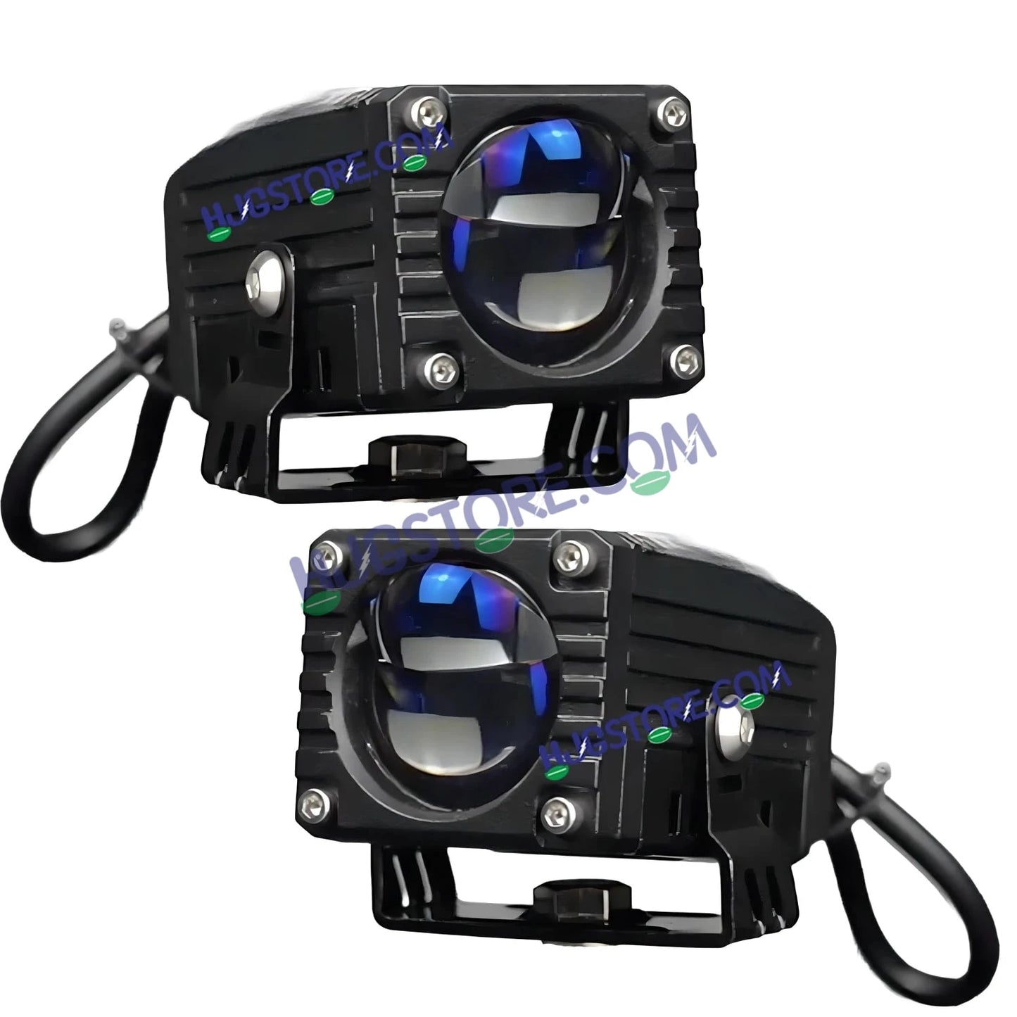 HJG Blaze 1 Lens Waymaker Pro 80W Blaze 1 Lens Foglight New Model LED Foglight with Laser Spot and Wide Spread Red DRL/White/Yellow 80W Foglight Ultra Wide Dual Intensity LED Driving Fog Light 3000K/6500K Universal For All Cars & Bikes LIU HJG Blaze 1 Fog - HJGstore.com