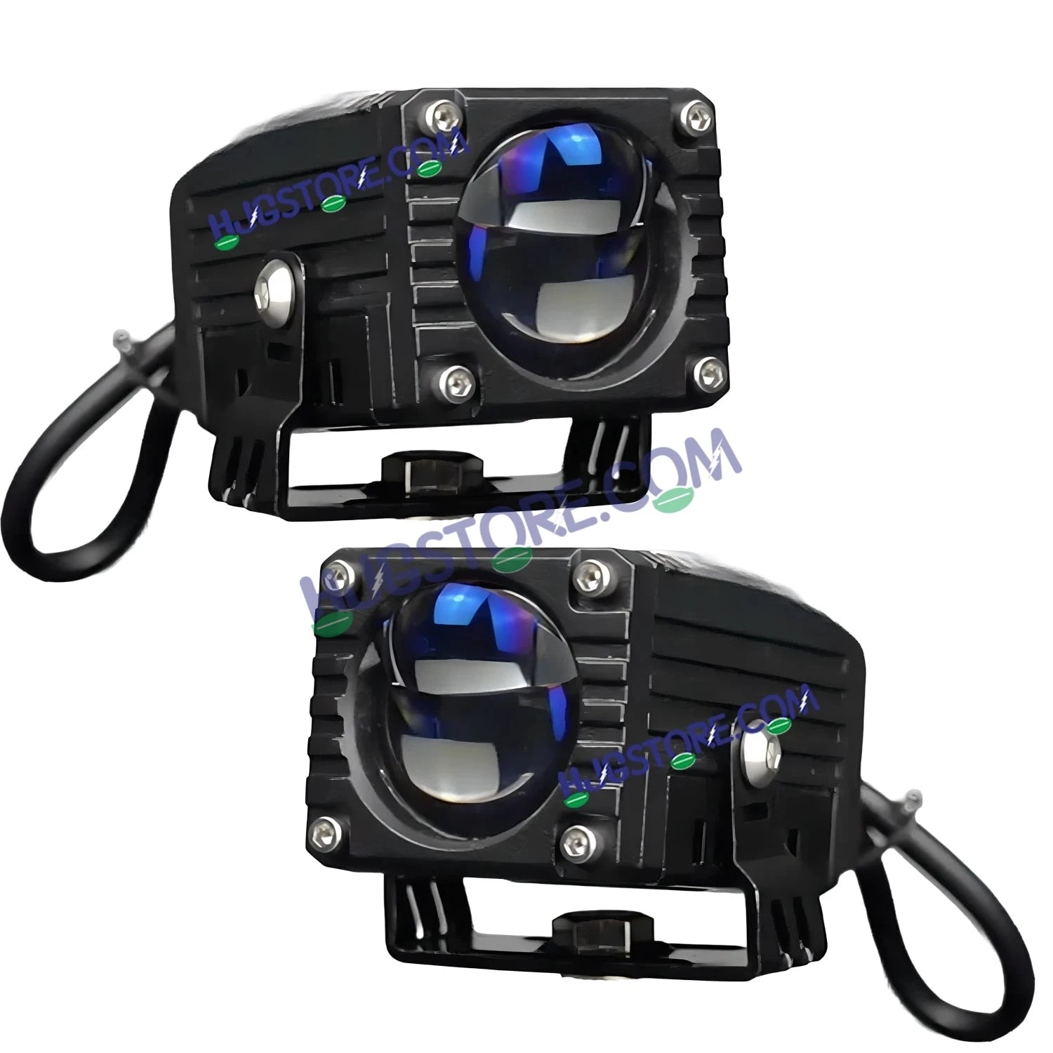HJG Blaze 1 Lens Waymaker Pro 80W Blaze 1 Lens Foglight New Model LED Foglight with Laser Spot and Wide Spread Red DRL/White/Yellow 80W Foglight Ultra Wide Dual Intensity LED Driving Fog Light 3000K/6500K Universal For All Cars & Bikes LIU HJG Blaze 1 Fog - HJGstore.com