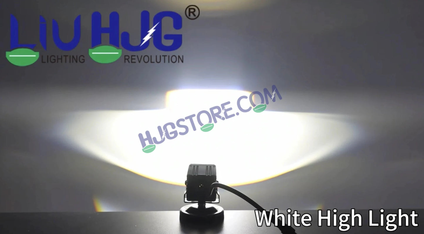 HJG Blaze 1 Lens Waymaker Pro 80W Blaze 1 Lens Foglight New Model LED Foglight with Laser Spot and Wide Spread Red DRL/White/Yellow 80W Foglight Ultra Wide Dual Intensity LED Driving Fog Light 3000K/6500K Universal For All Cars & Bikes LIU HJG Blaze 1 Fog - HJGstore.com