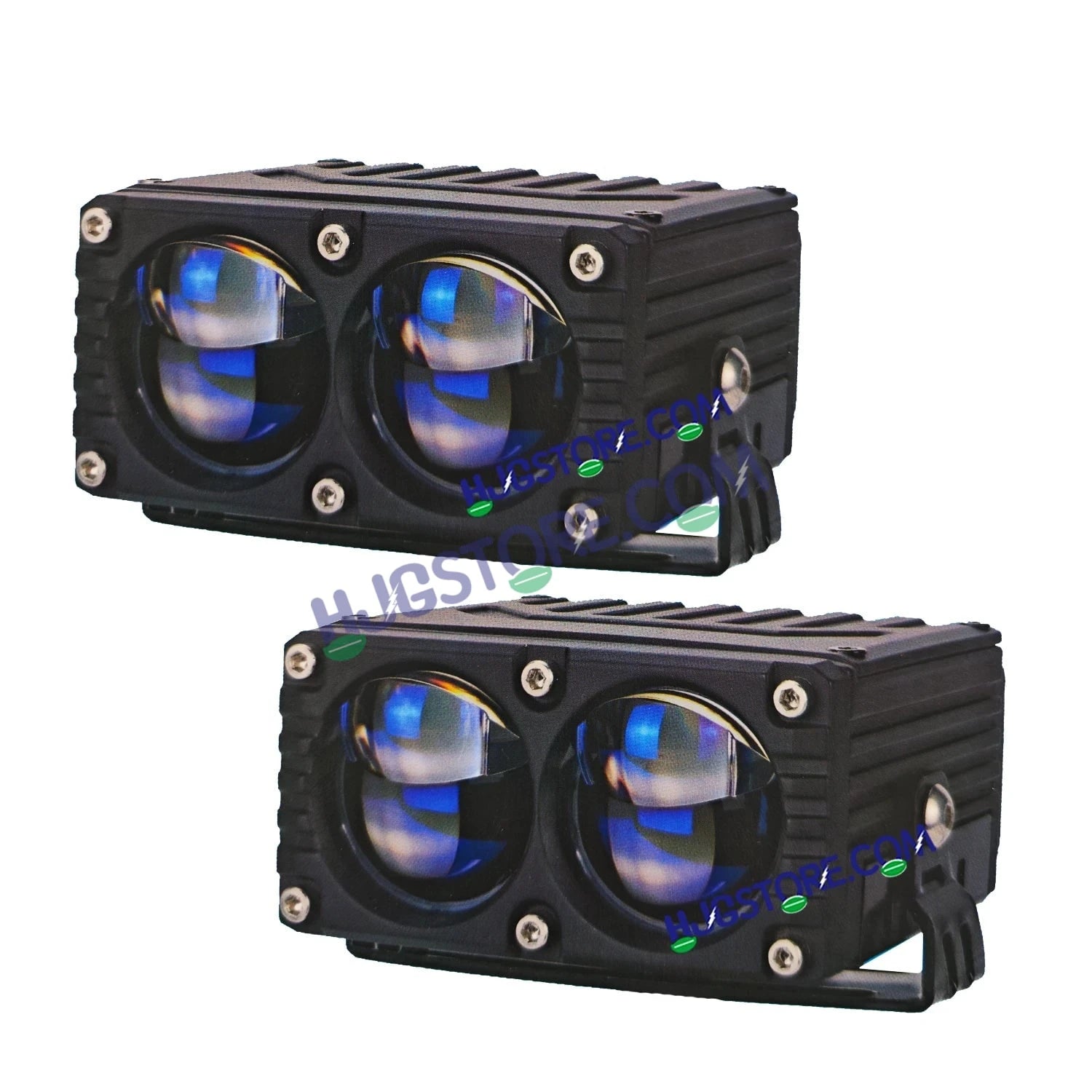 HJG Blaze 2 Lens Waymaker Pro 160W Blaze 2 Lens Foglight New Model LED Foglight with Laser Spot and Wide Spread Red/White/Yellow 160W Foglight Ultra Wide Dual Intensity LED Driving Fog Light 3000K/6500K Universal For All Cars & Bikes LIU HJG Blaze 2 Fog - HJGstore.com