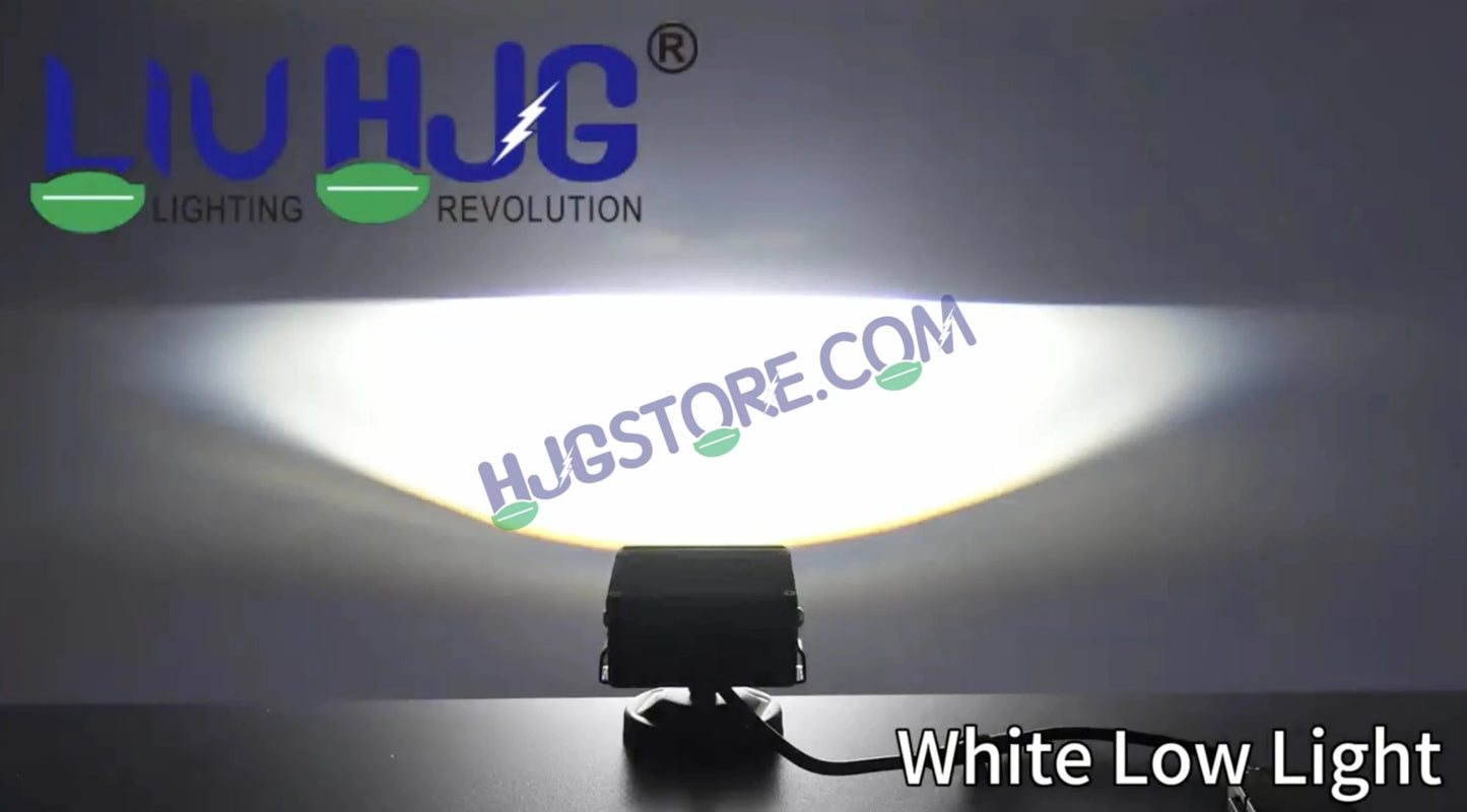HJG Blaze 2 Lens Waymaker Pro 160W Blaze 2 Lens Foglight New Model LED Foglight with Laser Spot and Wide Spread Red/White/Yellow 160W Foglight Ultra Wide Dual Intensity LED Driving Fog Light 3000K/6500K Universal For All Cars & Bikes LIU HJG Blaze 2 Fog - HJGstore.com