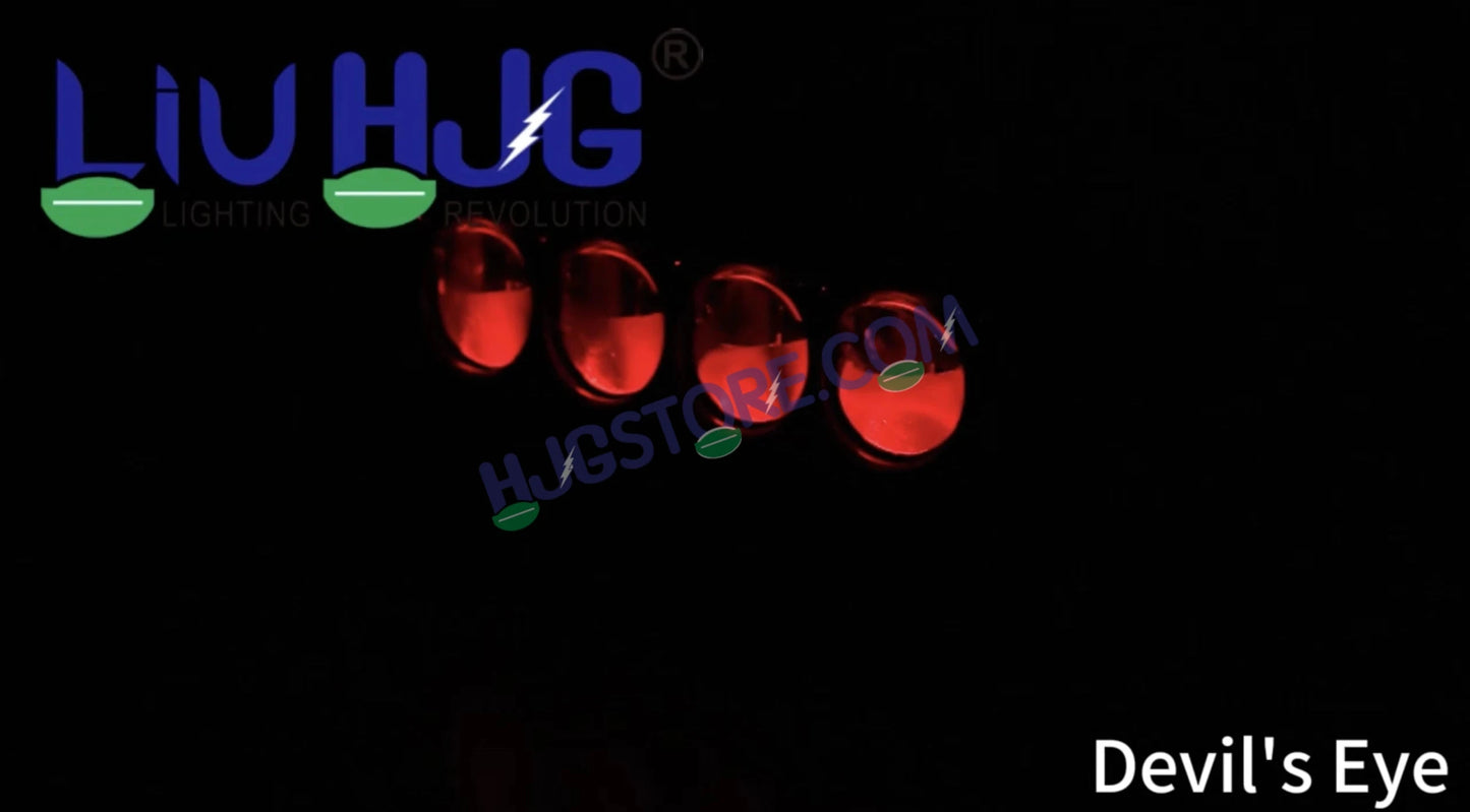 HJG Blaze 4 Lens Waymaker Pro 320W Blaze 4 Lens Foglight New Model LED Foglight with Laser Spot and Wide Spread Red/White/Yellow 320W Foglight Ultra Wide Dual Intensity LED Driving Fog Light 3000K/6500K Universal For All Cars & Bikes LIU HJG Blaze 4 Fog - HJGstore.com