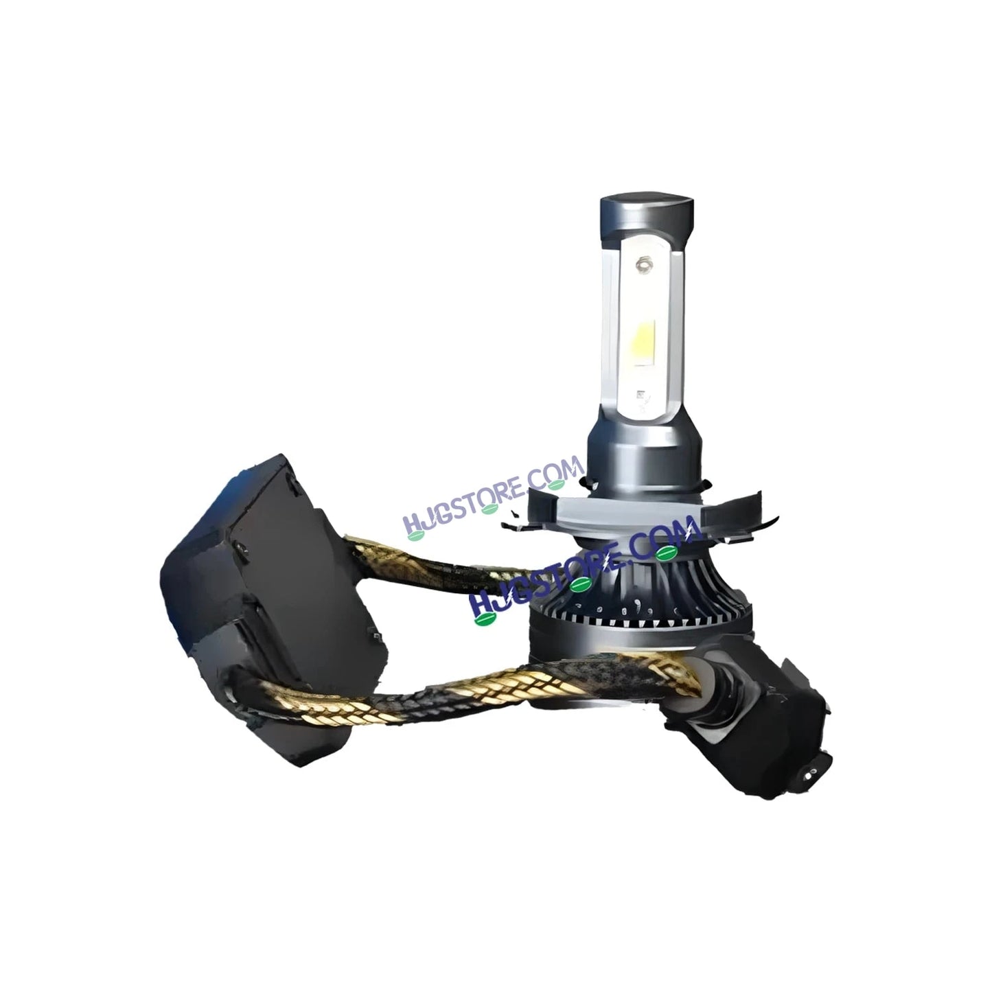 HJG 130W M3 Mini H4 New Model LED Bulb AC/DC Headlight LED Bulb White Beam 130W HJG M3 130W H4 LED for Bike Car Light H4 LED with Fan Bulb 13000LM 130W Conversion Kit Hi/Lo Beam Headlight 12V/24V for Motorcycle/Car, Set of 1, 13000 LM 130W, White Hi/Lo - HJGstore.com