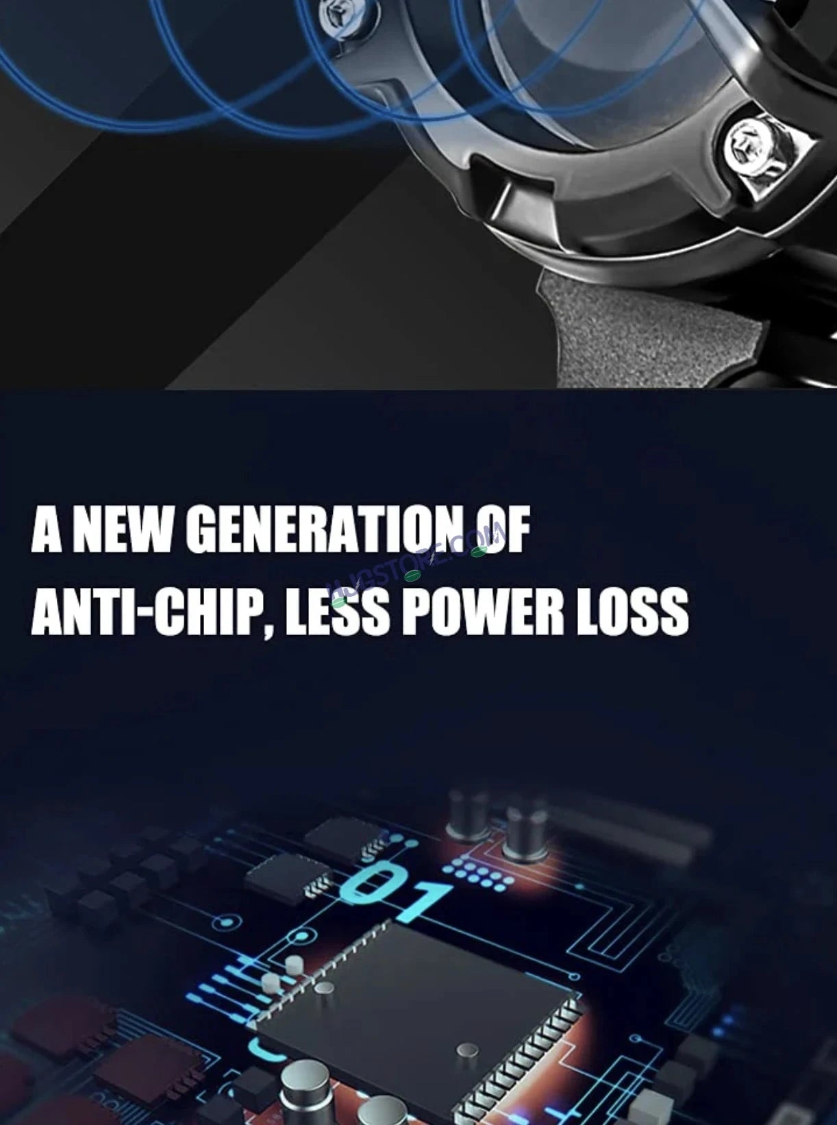 HJG Mini Mercedes Y Lens with Cooling Fan with Wiring Harness Kit 80W Foglight Ultra Wide Dual Intensity LED Driving Fog Lights White (2*40W = 80W Total) Universal For All Cars & Bikes LIU HJG Mini Mercedes Y Lens 80W with Cooling Fan and Wiring Kit - HJGstore.com