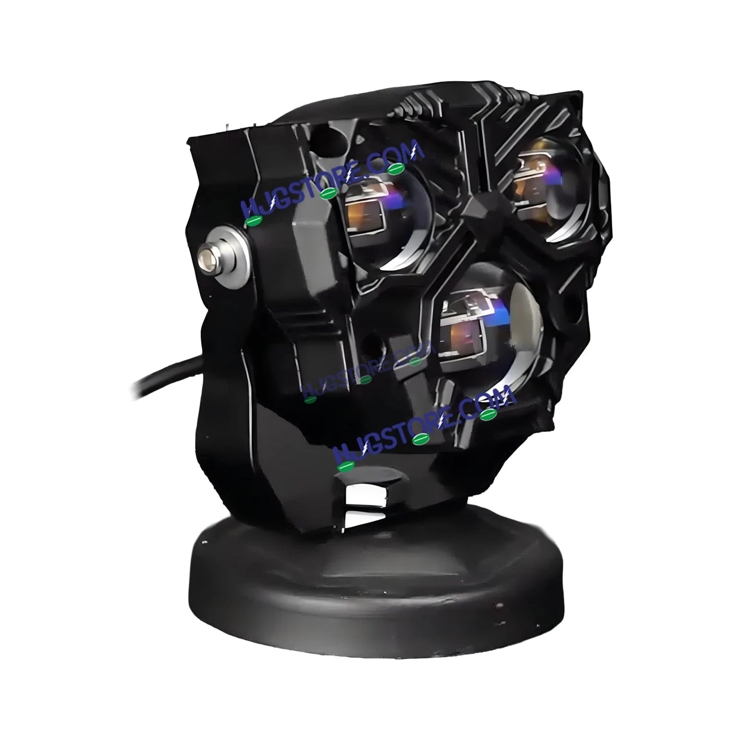 HJG Transformer 3 Projector Foglight 50W with Wide Spread Red DRL/White/Yellow/Warm White Light 50W 1pc Foglight Ultra Wide Dual Intensity LED Driving Fog Lights 3000K/4300K/6500K Universal For All Cars & Bikes LIU HJG Transformer 3 Foglight, Pack of 1 - HJGstore.com