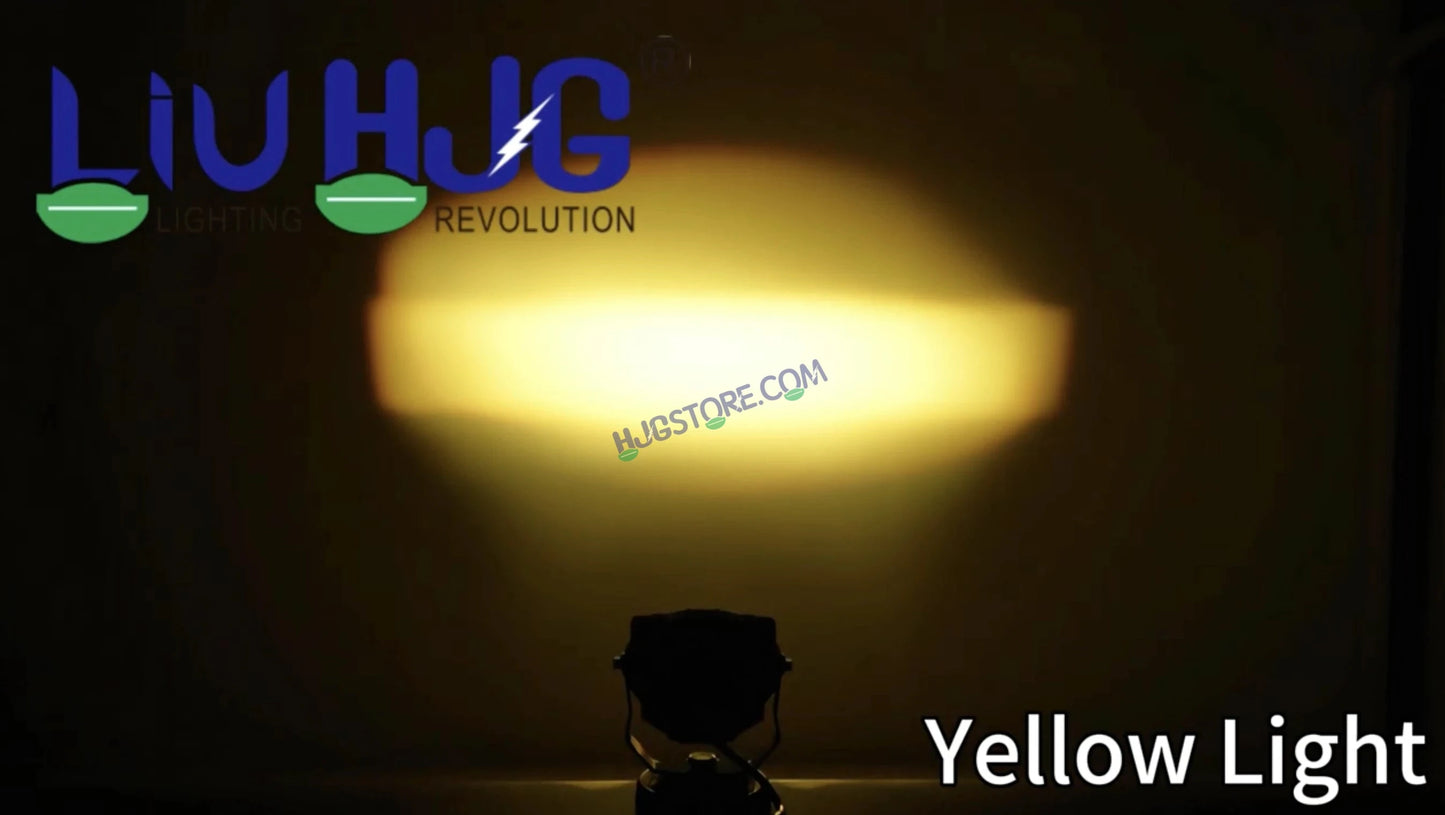 HJG Transformer 3 Projector Foglight 100W with Wide Spread Red DRL/White/Yellow/Warm White Light 100W 2pc Foglight Ultra Wide Dual Intensity LED Driving Fog Lights 3000K/4300K/6500K Universal For All Cars & Bikes LIU HJG Transformer 3 Foglight, Pack of 2 - HJGstore.com