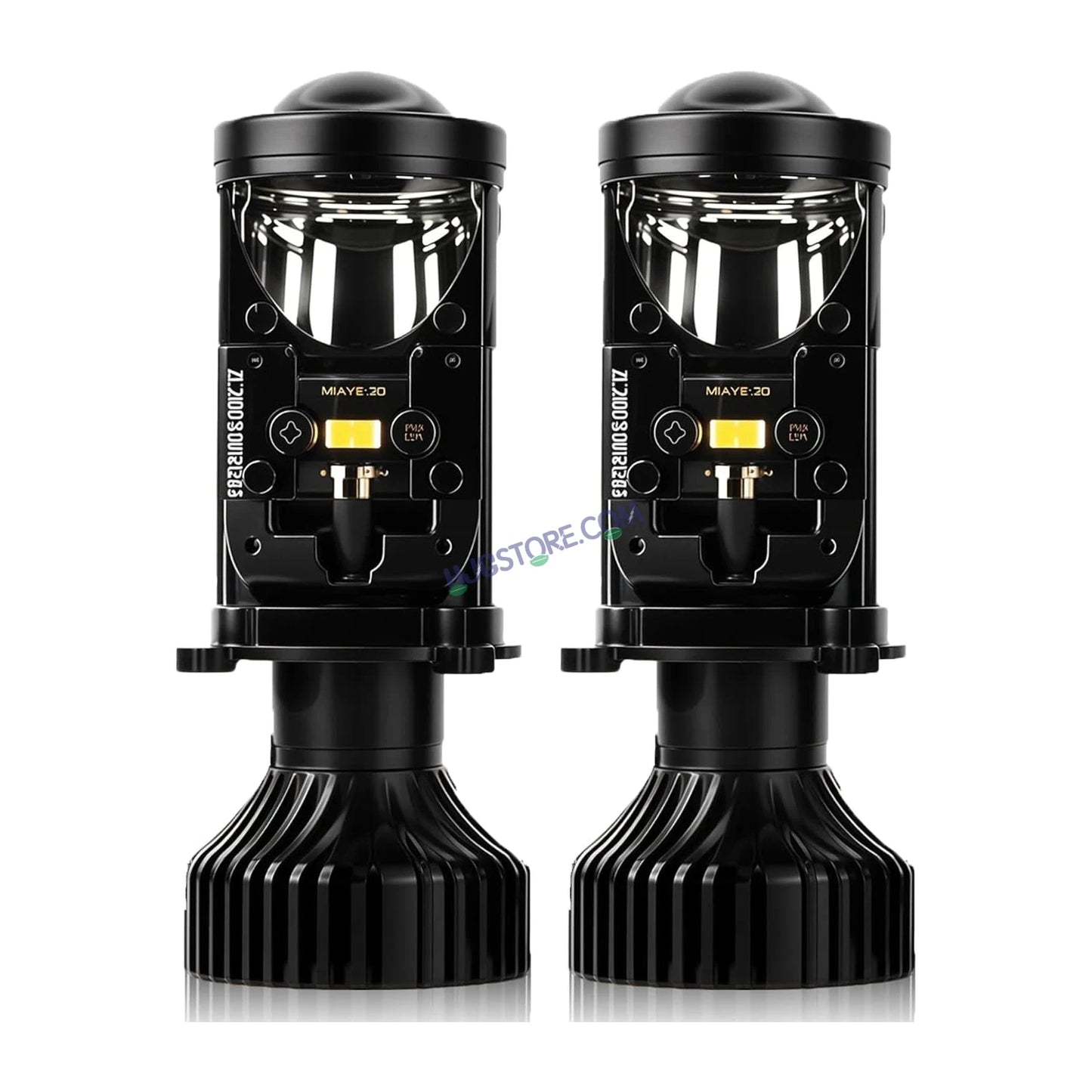 HJG Y6 Projector Lens Set of 2 H4 LED Bulb 100W Car HJG Y6 Projector Light Lamp H4 LED Mini Projector Lens with Fan for Bike & Car Bulb 7000LM Conversion Kit Hi/Lo Beam Headlight 12V/24V for Motorcycle & Car, Set of 2, Car, White - HJGstore.com