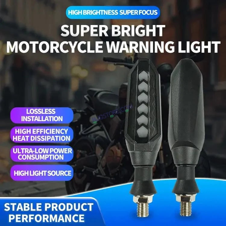 HJG Indicator Round Waterproof Flexible Blinker Bright LED Indicators Universal For All Bike Models Motorcycle Turn Signal Lights HJG Indicator with DRL 231114 - HJGstore.com