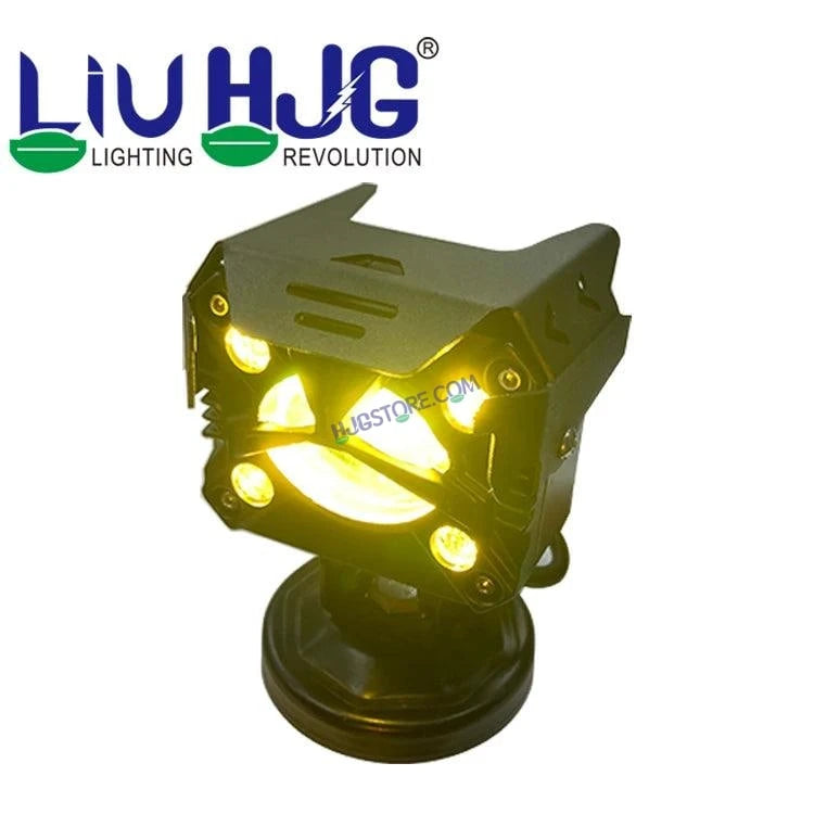 HJG P24 Lens Foglight NEW MEGA DRIVE Fog Light For Bike/Car/Thar/Jeep ( Cool White, 60W each * 2 = 120W Total ) - Pack of 2 P24 HJG Foglight with Multi DRL - HJGstore.com