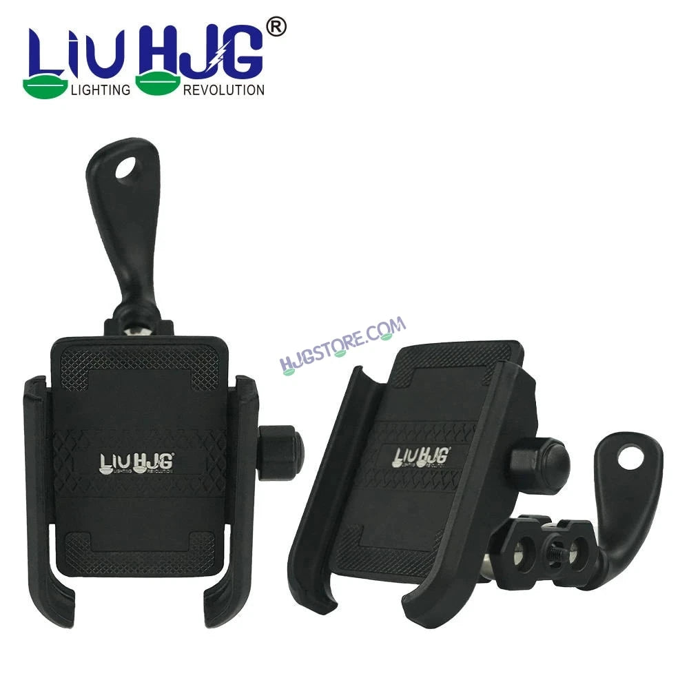 HJG Compact Pro 7579 Type-C Shockproof Mobile Holder with Jaw Grip Damper Anti Vibration with Type-C USB Charger for Bike, Two Wheelers Universal HJG Mobile Holder Pro 7579 Anti-Shake Anti-Theft Zero Vibration Shockproof Mobile Holder with Type-C Charger - HJGstore.com