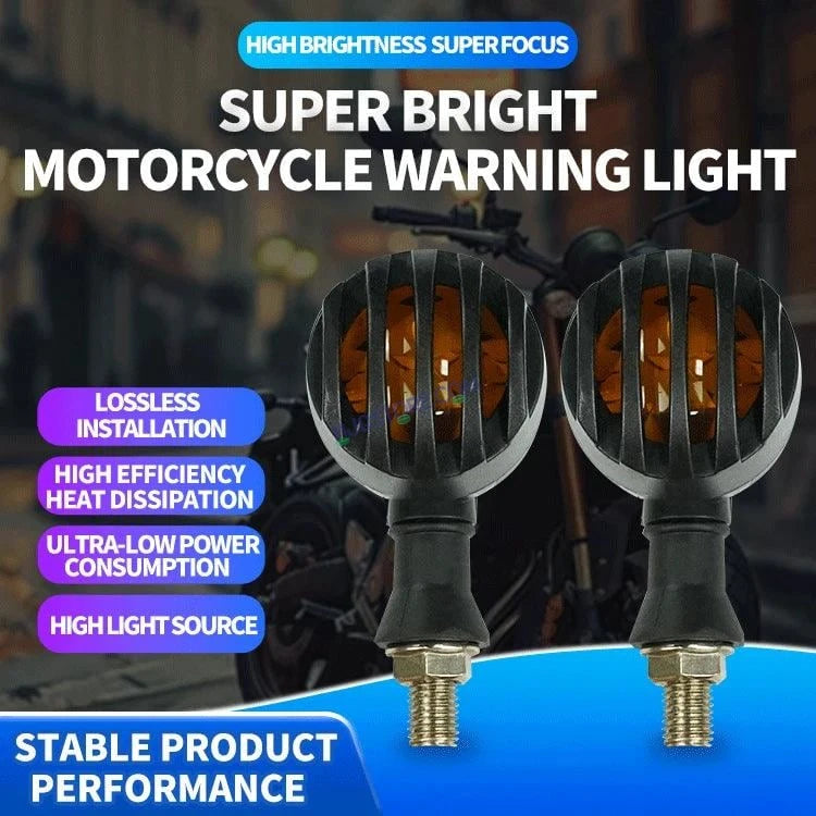 HJG Indicator Round Waterproof Flexible Blinker Bright LED Indicators Universal For All Bike Models Motorcycle Turn Signal Lights HJG Indicator - HJGstore.com