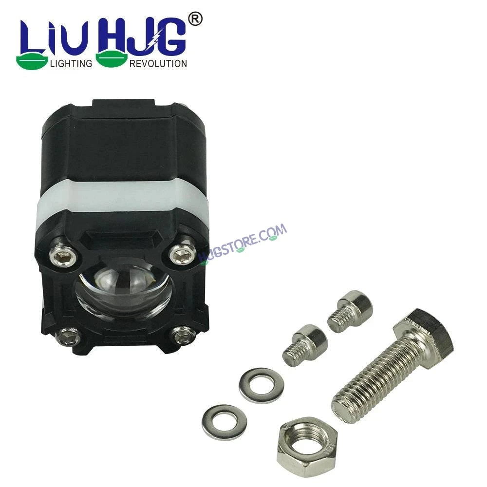 HJG Mini Drive 80W with Red DRL Mini Drive Light Red Devil Eye Light Multiple Connecting Red Yellow White Color - HJGstore.com