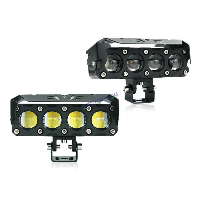 HJG Future Eyes 4 Lens 120W 4 Lens MEGA DRIVE Fog Light For Bike/Car/Thar/Jeep ( Cool White, 60W each * 2 = 120W Total ) - Pack of 2 Future Eyes 4 Lens - HJGstore.com