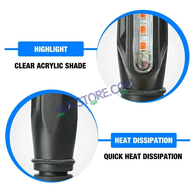 HJG KTM Slim Indicator Yellow Bike Turn Signals Waterproof Flexible Blinker Bright LED Indicators Universal For All Bike Models Motorcycle Turn Signal Lights LIU HJG KTM Slim Yellow Indicator, Universal for All Bikes & Motorcycles, Pack of 2 - HJGstore.com